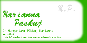 marianna paskuj business card